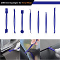 11Pcs/8Pcs Car Wrapping Vinyl Tool Kit Window Film Tint Tools Car Wrap Sticks Edge Trimming Squeegee Tinting Felt Edge Squeegee. 