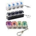 RGB Backlit Mechanical Keyboard Keychain Fidget Toy Release Stress Portable Stress Relief For Gamers And Adults.