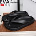 Summer men's slippers soft-soled beach sandals EVA fashion flip-flops indoor slippers outdoor pinch garden slippers size 38-45. 