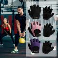 1 Pair Half Finger Gloves for Women Men Gym Fitness Anti-Slip Gel Pad Gloves Gym Cycling Fingerless Gloves Bicycle Accessories. 