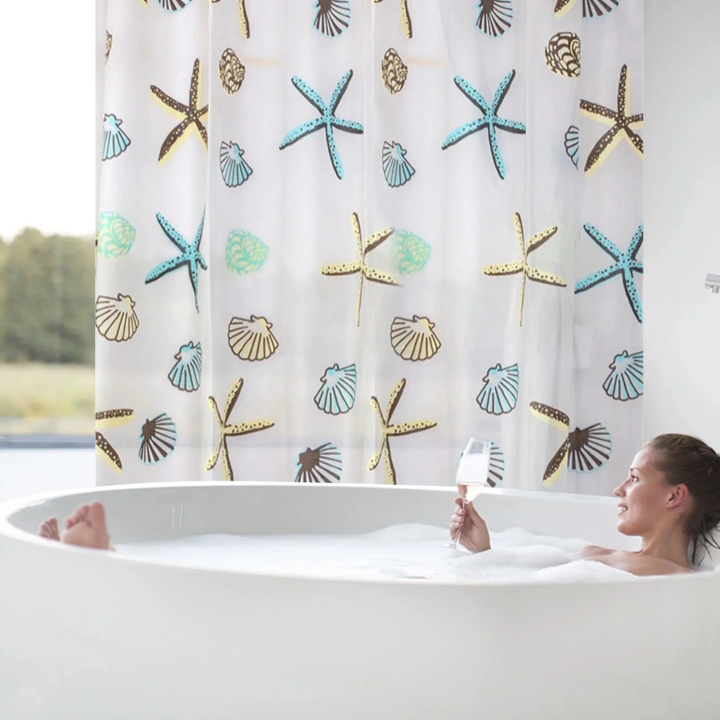 1pc%20Starfish%20Conch%20Printed%20Shower%20Curtain%20with%20Metal%20Grommets,%20Ocean%20Plastic%20Bath%20Curtain%20with%20Hooks,%20Bathroom%20Decor%20Accessories%20-%20Image%206
