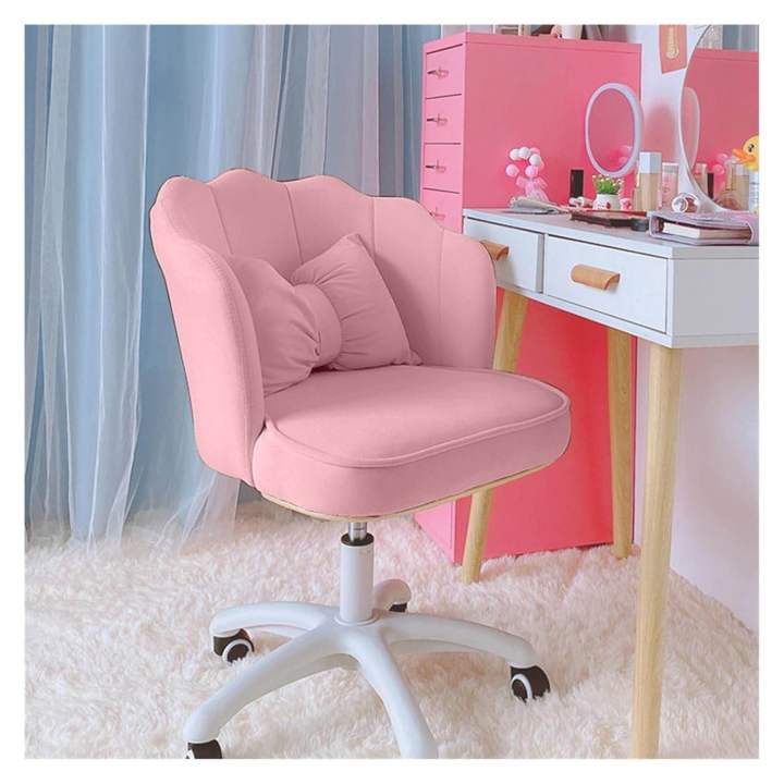 Office chair , home office desk chairs, swivel chair Girls' Cute Bedroom Computer Chair, Comfortable Lifting Swivel Chair, Backrest, Desk Chair, Dressing Table And Chair