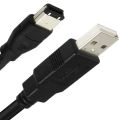Standard Copper Wire IEEE400 1394 Firewire USB AM To 6P Cable USB To 1394 Sound Card Connection. 