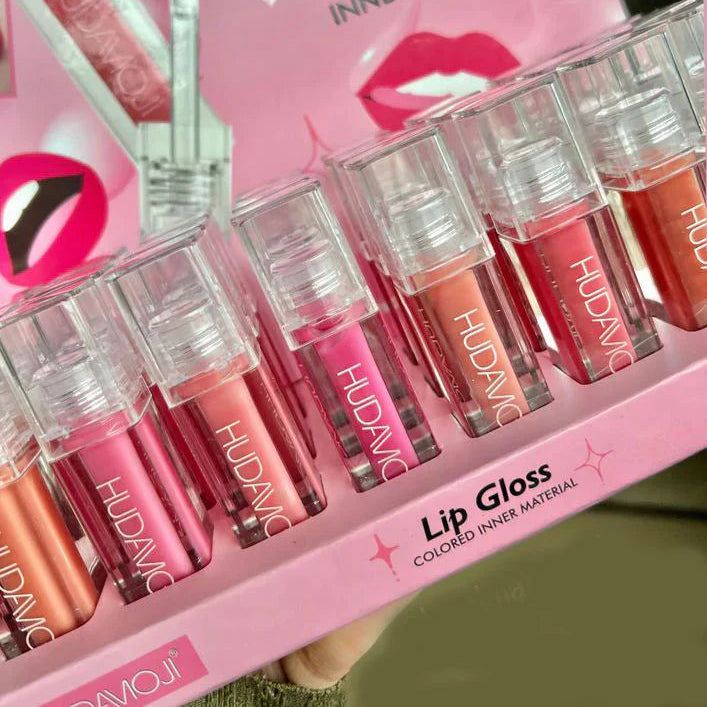 Hudamoji 8 Colors Non-Transfer Lip Gloss Set – Long Lasting, High Shine ...