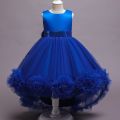 customize ruffles flower frock for girls. 