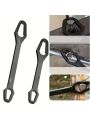 1pc 3-17mm Universal Double-Head Torx Wrench Self-Tightening Adjustable Wrench Hand Tool, Colors Include Silvery And Black. 