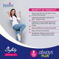 Safety Always Plus 240 mm Sanitary 8 Pads. 