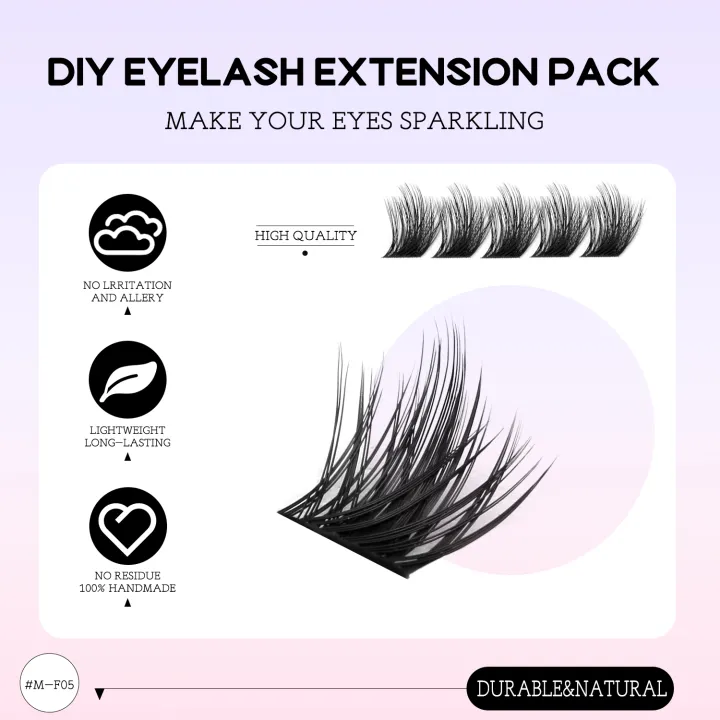 %E2%80%8BGROINNEYA%E2%80%8B%E2%80%8B%20Fluffy%20DIY%20Cluster%20Lashes%20Kit%20Individual%20Eyelashes%20Lasting%20Eyelash%20Extension%20Lash%20Bond%20And%20Seal%E2%80%8B%E2%80%8B%20Tools%20Easy%20Makeup%20-%20Image%205