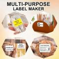 Makrlife P50 Thermal Label Printer Business Label Maker Custom Sticker Printing Machine For Home Use, DIY Stickers, Commercial. 