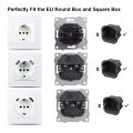 Wallpad EU Standard Single Power Socket Touch Switch Usb Wall Sockets Double Triple Wall Quadruple Glass Sockets. 