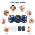 Full Body Mini Butterfly TENS Massager with 8 Modes, 19 Levels Electric Rechargeable Portable EMS Patch for Shoulder, Neck, Arms, Legs, Neck, Men/Women. 