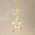 Sun Prism Star Crystal Light Catcher Gardening Decoration Suncatcher Rainbow Outdoor Sun Catchers Window Yard Crystal Home Decor. 