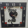 Customized wooden Couple Name Wall Clock Best Gift For wedding , Anniversary , Any occasion. 