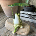 New Creative Cute Resin Bucket Frog Flower Pot Large Ornament Outdoor Courtyard Garden Lawn Decoration Gift Desktop Ornament. 