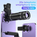 20X Zoom HD Universal Optical Camera Telephoto Clip Lens Phone Smartphone  Focus Len For   iPhone. 