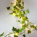 Flower Green Leaf String Lights Artificial Vine Fairy Lights Battery Powered Christmas Tree Garland Light for Weeding Home Decor. 