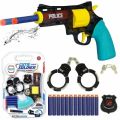 Police Soft Bullet Gun, Shooting Gun, Gun, Police Drama Play Toy Gun Set As Well As Can Blast Water. 