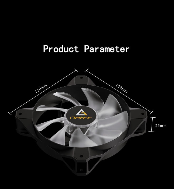 Antec%205v%203%20Pin%20ARGB%20PWM%204Pin%20Fan%20120mm%20PC%20Case%20Fan%20CPU%20Cooling%20Fans%2012V%20RGB%2012cm%20Gaming%20Computer%20Fan%20-%20Image%206