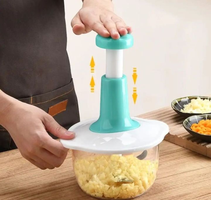 Hand Push Chopper Manual Chopper Vegetable Cutter Food Processor