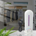 Wireless Mini Dehumidifier With Circulating Moisture Absorption For Wardrobe, Closet, Bedroom And Car, White 16.8x5.5x2cm.