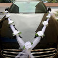 WEDDING CAR DECORATION ARTIFICIAL FLOWERS DECORATION FOR WEDDING CAR, WHITE. 