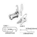 Cam Locks for Cabinets RV Storage Cam Lock Compartment Locks Replacement Lock for Campers Trailer with Keys Zinc Alloy Mailbox. 