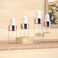 10/20pcs Mini Dropper Bottles Glass Empty Essential Oil Aromatherapy Bottles Rose Gold Cap Pipettes Bottles 1ml 2ml 3ml 5ml. 