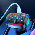 Bluetooth 5.0 Fm Transmitter Car Mp3 Player Wireless Hands-Free Audio Receiver Car Radio Dual USB Fast Charger. 