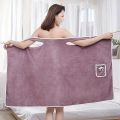Womens Bath Towels Girls Wearable Fast Drying Bathing Beach Spa Bathrobes Wash Clothing, Shower Bath And Gym Towel. 