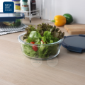 Superlock lunch box glass food storage box (Blue series). 
