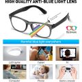 Transparent anti glare Screen protection glasses for Men/Women.Computer glasses-Best for Computer and Mobile User-. 