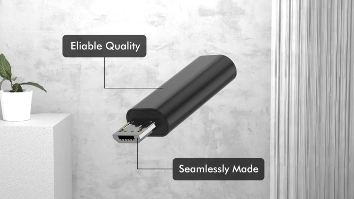 Type-C to Micro-USB Data Adapter Converter | High Quality Aluminum Connector | USB 3.1 Type-C Male to Micro USB Female Adapter | Fast Charging & Data Transfer Converter