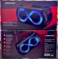ORIGINAL MONSTER MUSICBOX GO PARTY SPEAKERS WITH DUAL WIRELESS MIC AND BELT. 