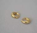 RajBi💕= Hoop Earring One PCs Gold Endless For Man. 