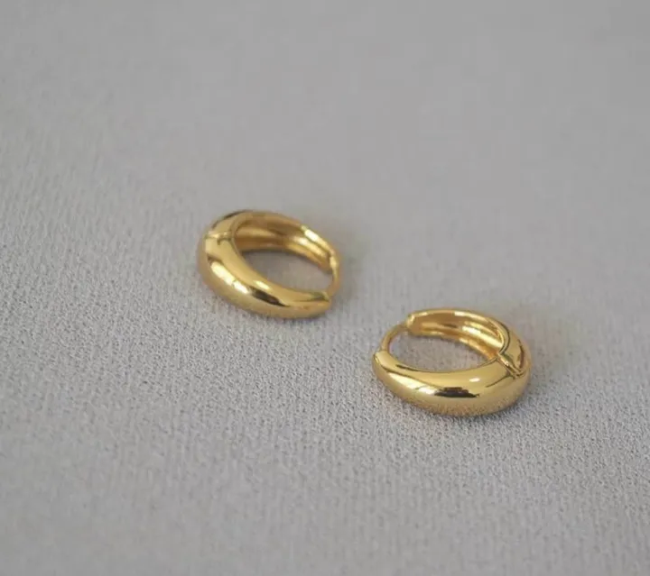 RajBi%F0%9F%92%95=%20Hoop%20Earring%20One%20PCs%20Gold%20Endless%20For%20Man%20-%20Image%206