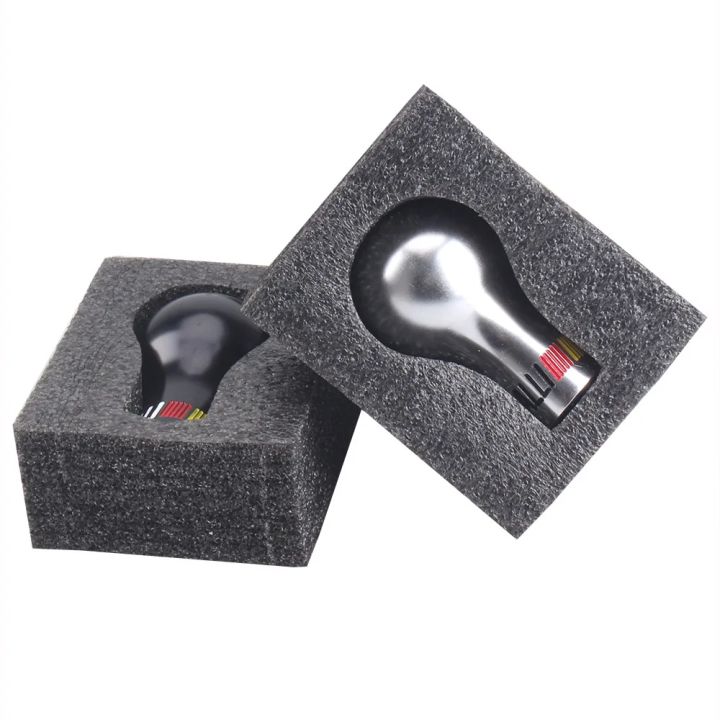 BHKEY%20RALLIART%20Universal%205/6%20Speed%20Auto%20Aluminum%20Alloy%20Gear%20Shift%20Knob%20Black/White%20Car%20Manual%20Transmission%20(MT)%20for%20Mitsubishi%20-%20Image%203