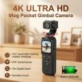 4K Vlog Pocket WiFi Gimbal Auto 360° Rotation Portable Camera. 