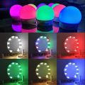 RGB-LED Bulb Mirror Lights Vanity Mirror Lamp Kit Lens Headlight Bulbs Kit (10 Bulbs) for Make. 