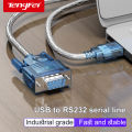 USB to RS232 Cable DB9 COM Port Serial PDA 9 Pin DB9 Converter Adapter For Computer PLC.
