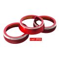 Car central air conditioning knob aluminum alloy decorative ring 3pcs set suitable for 2019+ Suzuki Jimny JB64/JB74. 