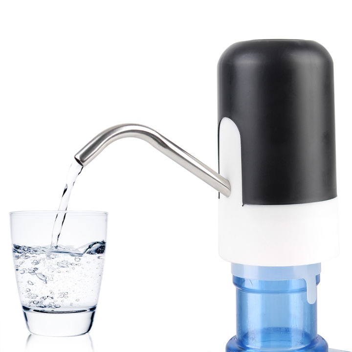 Automatic Water Dispenser With Blue LED Light USB Rechargeable Barreled Water Pumping Device Wireless Electric Water Pump