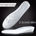 1 Pair New 1.5-3.5cm White Invisible Height Increase Insoles EVA Soft Light Shoes Sole Pad for Men Women Orthopedic Inserts.