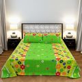 double King Size Bed Sheet Set with Pillow Cover Chador set 7.5×8.25 feet Full Cotton Fabric model B2. 