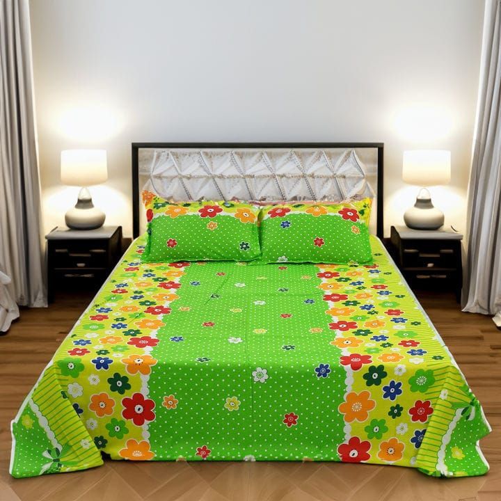 double%20King%20Size%20Bed%20Sheet%20Set%20with%20Pillow%20Cover%20Chador%20set%207.5%C3%978.25%20feet%20Full%20Cotton%20Fabric%20model%20B2%20-%20Image%205
