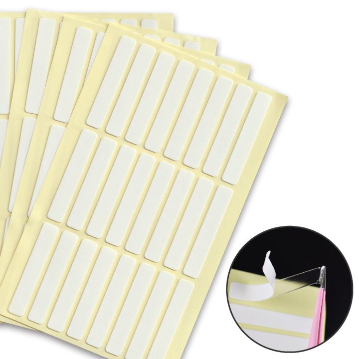 1 to 100 Sheets Double-Sided Crystal Nail Adhesive Strips Transparent PET Tape for False Nail Practice Display & Training Stands