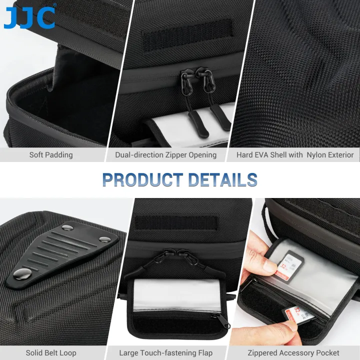 JJC%20Hard%20Shell%20Camera%20Case%20for%20%20EOS%20R50%20R100%20R10%20R8%20R7%20R6%20Mark%20II%20R5%20%20Z50%20Z30%20Zf%20Z8%20Z7%20II%20Z6%20II%20Z5%20EVA%20Camera%20Pouch%20-%20Image%205