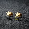 1 Pair New Stainless Steel Star Earrings Tiny Star Stud Earrings For Women Everyday Teen Mothers'day Celestial Birthday J.