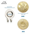 Golf Ball Marker year of the Golden Snake With Magnetic Cap Clips For Golfer Boys Girl Alloy Marker Golf Accessories.