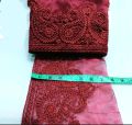 FASHION! ONE Gaz/ FANCY EMBROIDERED WIDE PATCH LACE FOR WOMEN CLOTHES/ SIZE ( 7.5inch). 