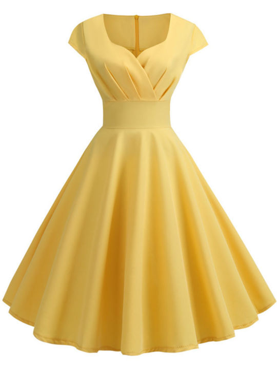 Pink%20Summer%20Dress%20Women%20V%20Neck%20Vintage%20Robe%20Elegant%20Retro%20Pin%20up%20Party%20Office%20Midi%20Dresses%20-%20Image%204